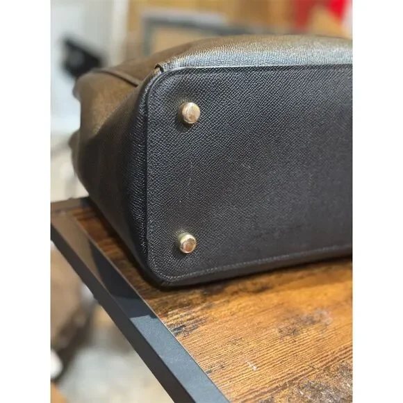 Coach Casey Women's Black Leather Tote Bag - Picture 9 of 15